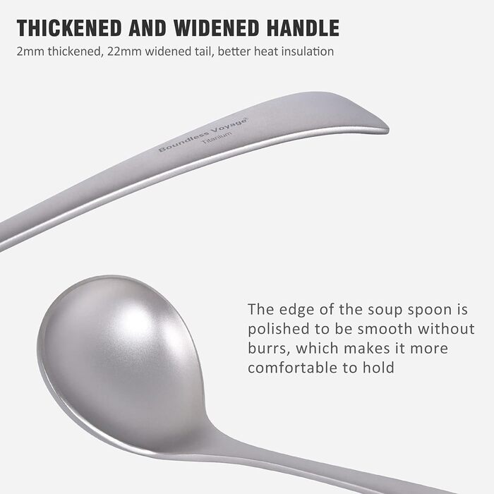 Титановий ополоник для супу iBasingo