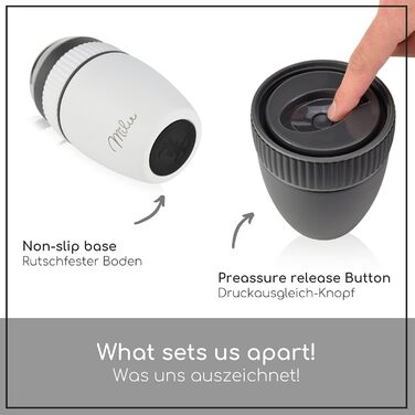 Стаканчик для пластівців Milu 400 мл з назвою MsliMax для йогурту герметичний стаканчик з ложкою (білий, нержавіюча сталь)