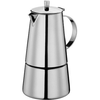 Кавоварка еспресо Treviso з нержавіючої сталі, підходить для індукції (6 чашок), 202113