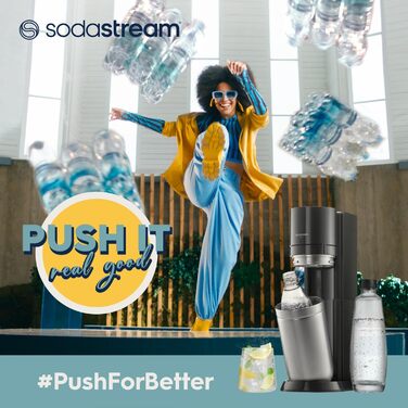 Набір для газування води, 3 предмети, чорний Gaia SodaStream