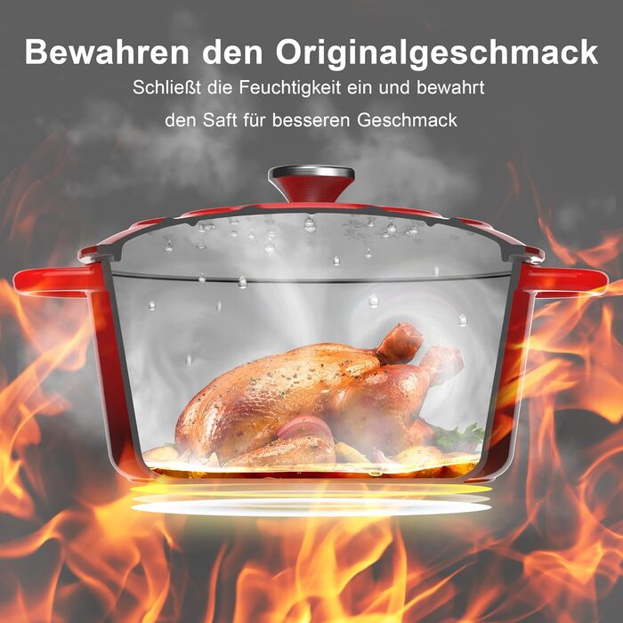 Чавунна форма для запікання 26 см з кришкою Topbooc