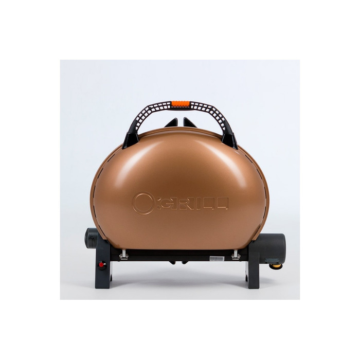 КОМПЛЕКТ Портативний переносний газовий гриль O-GRILL 500, бронзовий + шланг в подарунок! Код: 011674