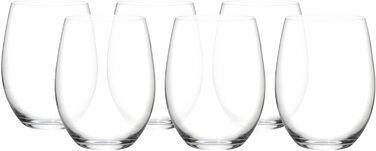 Бокалы для красного вина 0,6 л, набор 6 предметов, O Wine Tumbler Riedel