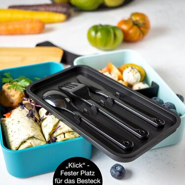 Ланч-бокс подвійний, синій ToGo Moritz & Moritz