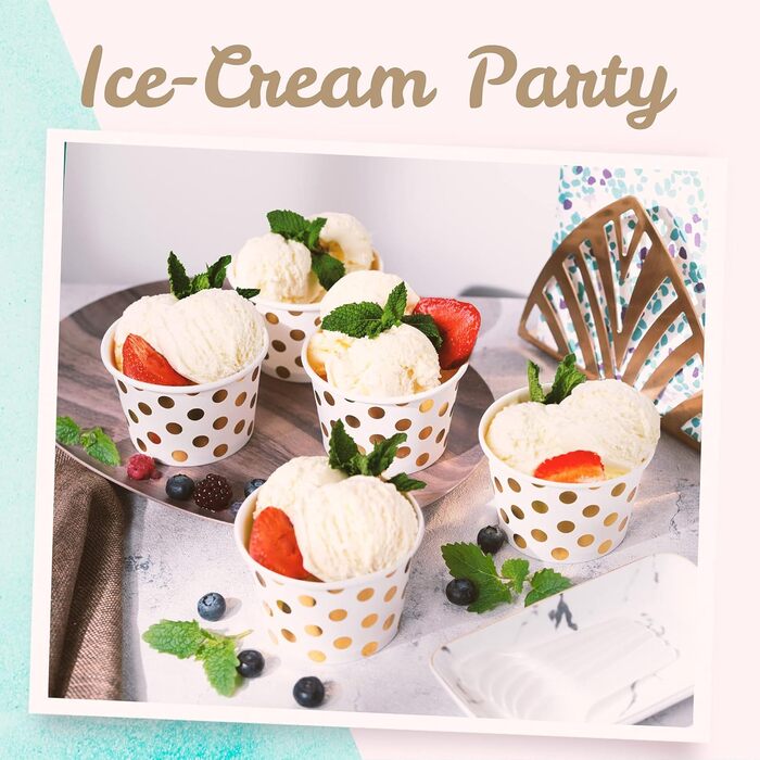 Набір паперові стаканчики для морозива 50 шт. 266 мл MATICAN