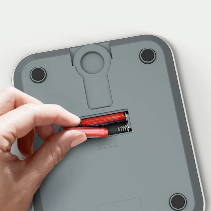 Tefal Ваги кухонні Optiss, 5кг, AAAx2 в комплекті, скло, срібло