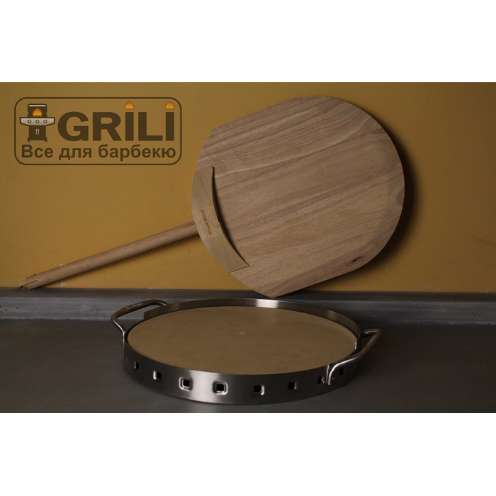 Набір для піци «Керам». камінь, шпатель, форма Broil King 69816 (69815) Код: 003334