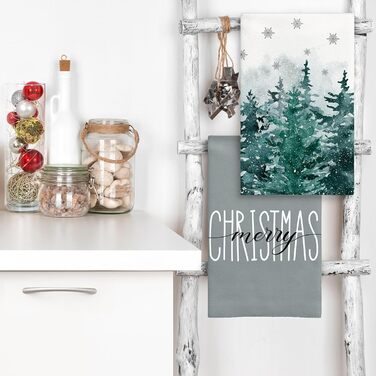 Набор из 2 рождественских кухонных полотенец 45 x 65 см, набор S Merry Christmas Ohok