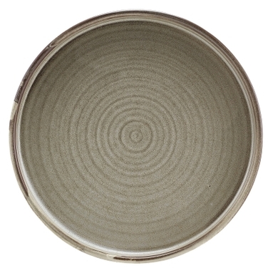 Тарілка презентаційна 18x2, 1 см з низьким вертикальним бортом, Terra Porcelain Grey, GenWare