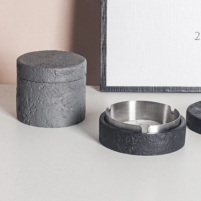 Маленька попільничка 10 см сірий Cutfouwe