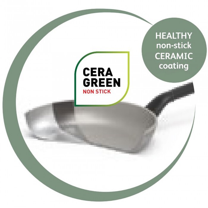 Сковорода-гриль з антипригарним покриттям BergHOFF LEO BALANCE SAGE, 28 x 28 см, 2,6 л