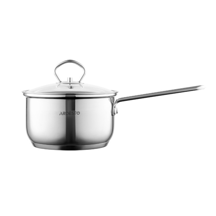 ARDESTO Gemini Bari Ведро, стеклянная крышка, 1,6 л, нержавеющая сталь