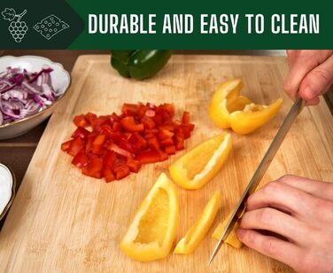 Дошка обробна 45 x 30 x 2 см бамбукова Harcas