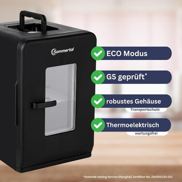 Мини-холодильник 15 л черный KS15 Sommertal