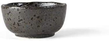 Арена Реактивный фарфор на 4 персоны (чаша 0,10 л, черная)