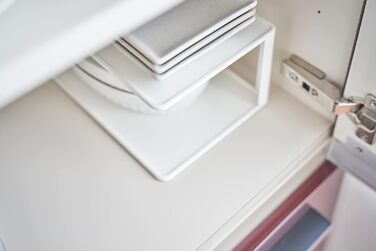 Прямокутна підставка для посуду біла YAMAZAKI