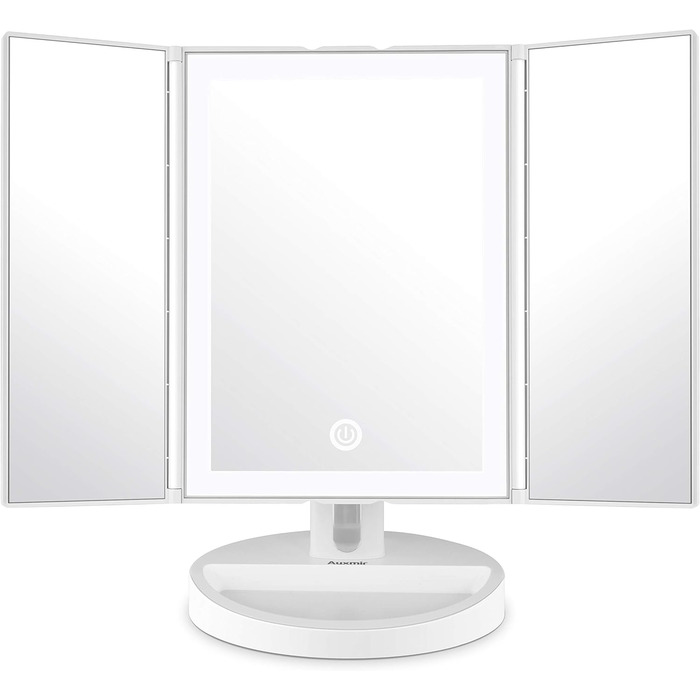 Дзеркало косметичне настільне з підсвічуванням та 10-кратним збільшенням Vialex