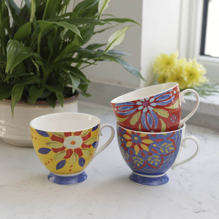 Чашка Kitchen Craft YELLOW MORROCCAN, фарфор, 400 мл