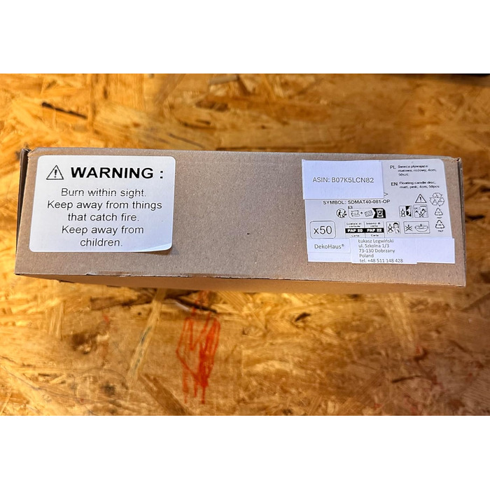 Плаваючі свічки 50 шт. плаваючі свічки Ø 40 мм (рожеве золото) (рожеві)