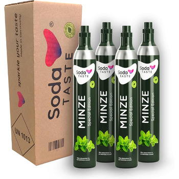 Змінний комплект (змінний) балона з CO2 SodaTASTE для газованок, до 240 л газованої води (УВАГА потрібно 4 порожні балони) (м&39ятний)