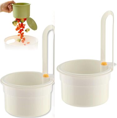 Сітчастий фільтр для раковини, фільтр для раковини, зливний кошик для раковини, органайзер для раковини, кухонне начиння, кошик для фільтра для раковини, кошик для зливу для кухні, підвісний фільтр для кухонного змішувача, (білий ) (білий, 2 шт.)