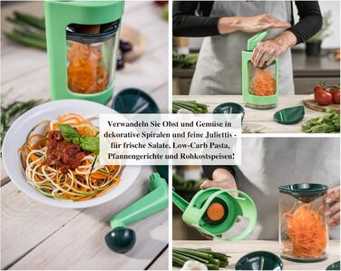 Спіральний різак для нарізання овочів соломкою Genius Super Julietti