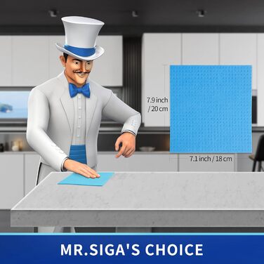 Серветки для прибирання 10 шт 20 х 18 см MR.SIGA