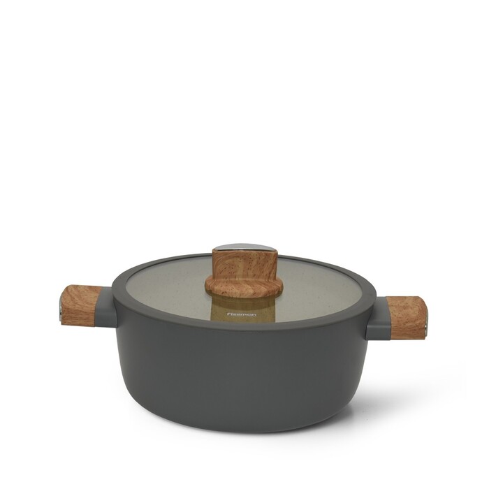 Кастрюля со стеклянной крышкой 20 см 2,24 л ARIA Fissman