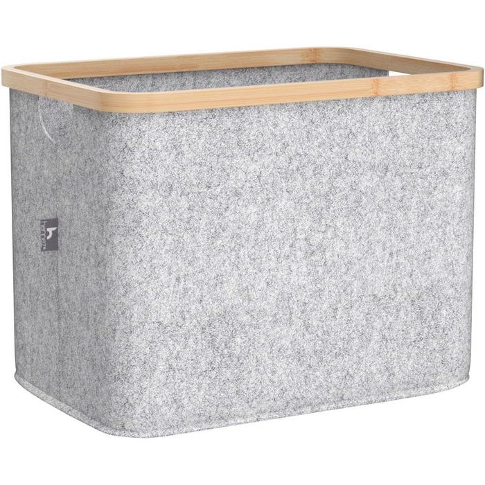 Кошики для зберігання, сумісні з IKEA Полиця KALLAX - Кошик для зберігання деревини Невеликий антрацит - Коробка для зберігання Полиця Кошик для зберігання - Паперовий ящик Кошик з фетру Складний кошик для білизни (40 л, фетр світло-сірий)
