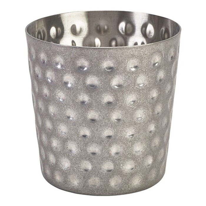 Склянка металева 400 мл, рельєфна, Vintage steel, GenWare