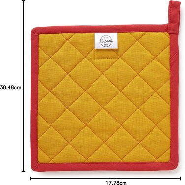 Рукавички для духовки та мікрохвильової печі Encasa Homes Extra Long (2 шт.) для кухні - Силіконові, сріблясті, термостійкі - Захищають руки від гарячого обладнання - (18x30 см, манговий колір)