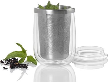 Набір склянок із фільтрами для листового чаю, 2 предмети, Fusion Glass AdHoc