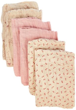 Набір із 6 тканинних/прокладок для дітей/муслінових підгузків унісекс Pippi, 65x65 см (Sheer Bliss)