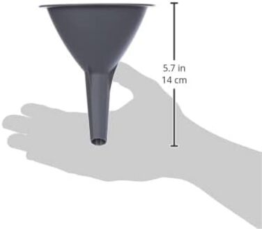 Набір лійок Fackelmann, воронка для наповнення пляшок і склянок (колір сірий), кількість 3 шт., (Ø 11 см)