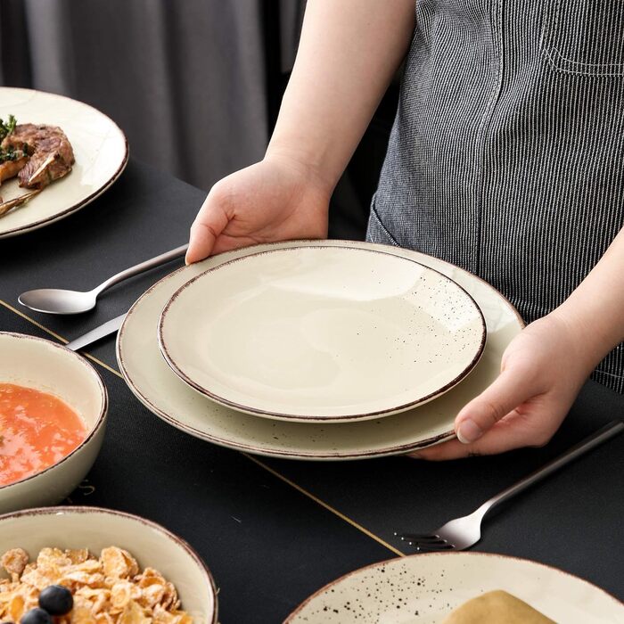 Комбінований набір посуду з кераміки із 48 предметів Navia vancasso