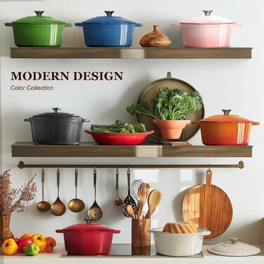 Чавунна форма, емальована 26 см, 5.2 л рожевий OVERMONT