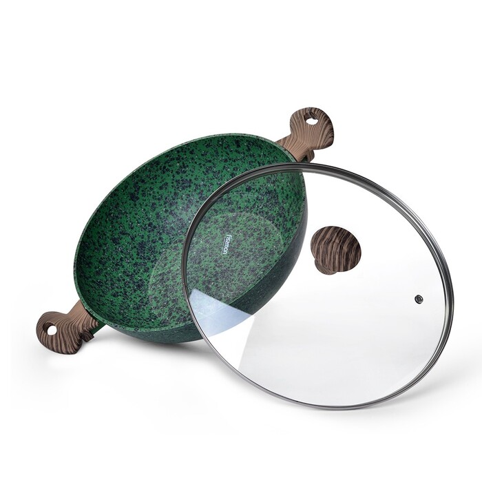 Сковорода ВОК Fissman MALACHITE 30x9 см (4309)