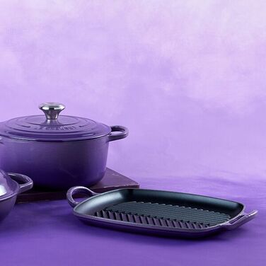 Сковорода гриль прямокутна 30 см фіолетова Le Creuset