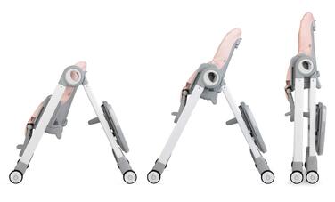 Дитячий стільчик для годування з 4 колесами та функцією гальма від 6 місяців Momi