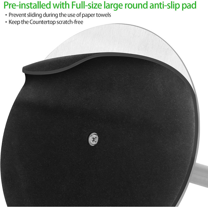 Тримач для кухонних рулонів настільний 31 см, сріблястий OBODING