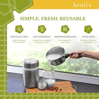 Набор для приготовления йогурта, 7 предметов Keolia