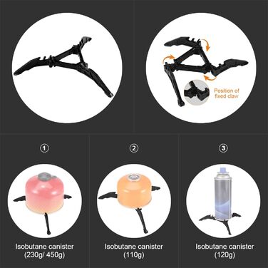 Набор посуды для кемпинга из 9 предметов, мини-кемпинговая печь Odoland