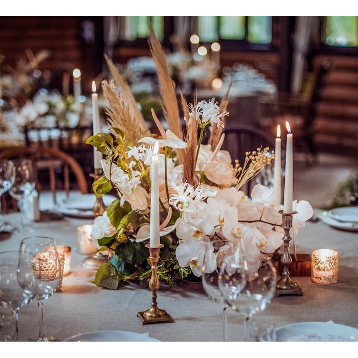 Набір з 50 конічних свічок 2,2 x 25 см, білий PAPSTAR