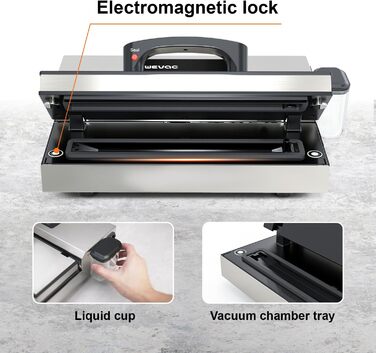 Вакуумний пакувальник з нержавіючої сталі 16 л/хв Wevac