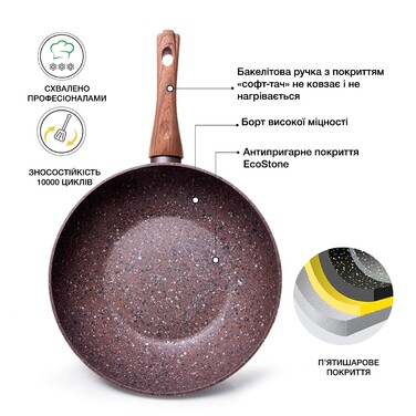Сковорідка 28 см MAGIC BROWN Fissman