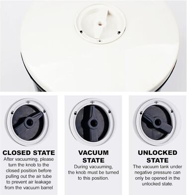 Вакуумний маринатор для м'яса та овочів 7 л білий LNNLOO