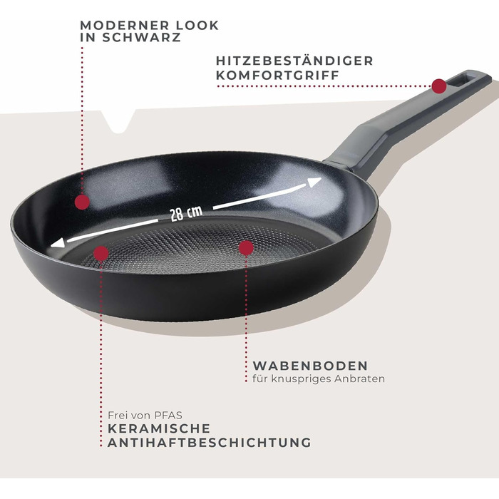 Сковорода 28 см з антипригарним покриттям Statement Fackelmann