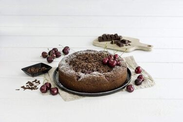 Пружинна форма AA8Ø 26 см MOJAVE GOLD, форма для випічки з плоским і трубчастим дном з листової сталі, кругла форма для торта з антипригарним покриттям, армованим керамікою (колір червоне дерево/золото), кількість ука 27 x 27 x 6,5 см, 7352