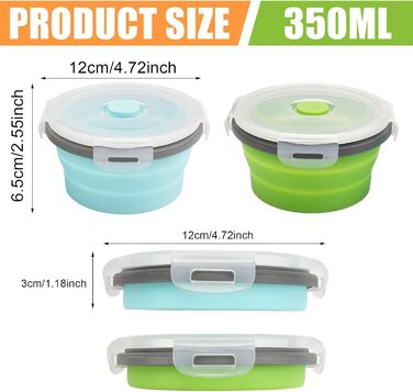 Складные миски 2 шт 305 мл Jinsion