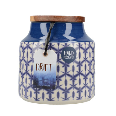 Банка Mikasa для зберігання Drift Blue, кераміка, 900 мл